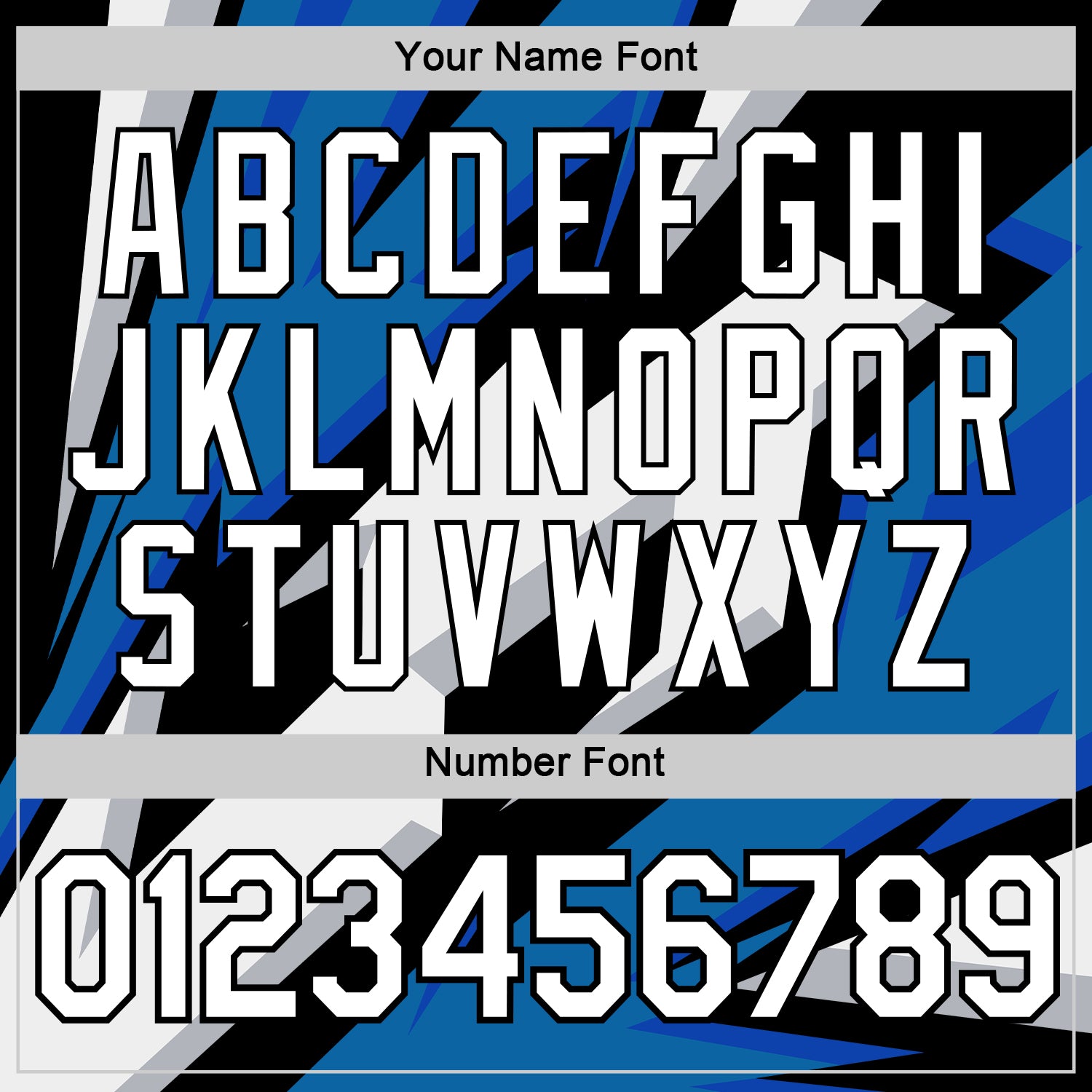 Custom Black White-Blue 3D Esports Performance T-Shirt