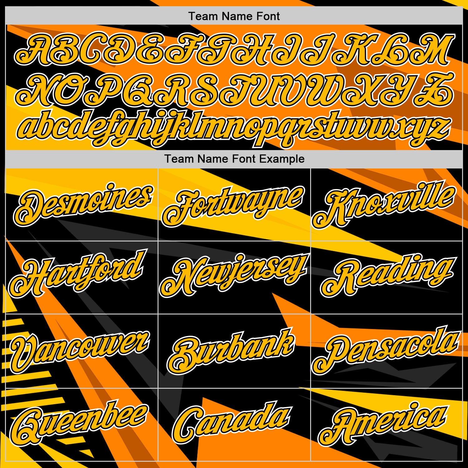 Custom Black Gold-Orange 3D Esports Performance T-Shirt