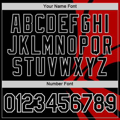 Custom Black Red-White 3D Esports Performance T-Shirt