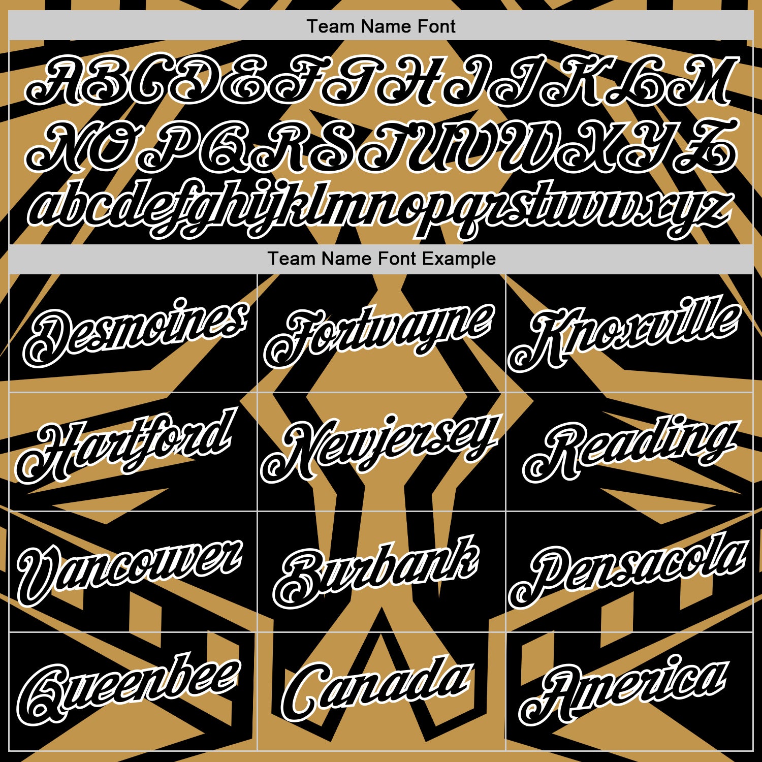 Custom Black Old Gold-White 3D Esports Performance T-Shirt