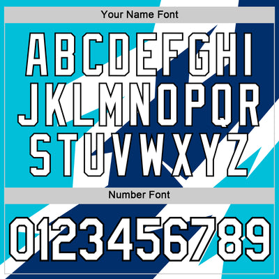 Custom White Lakes Blue US Navy Blue-Black 3D Esports Performance T-Shirt