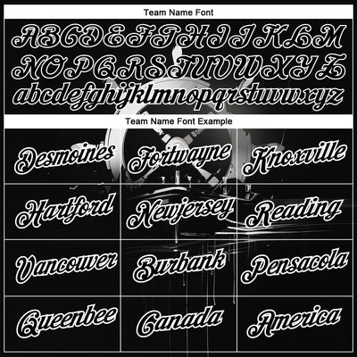 Custom Black White 3D Pattern Design Sailing Ship Wheel Columbus Day Performance T-Shirt