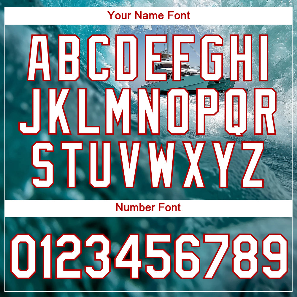 Custom Shadow Blue White-Red 3D Pattern Design Sailing Ship Columbus Day Performance T-Shirt