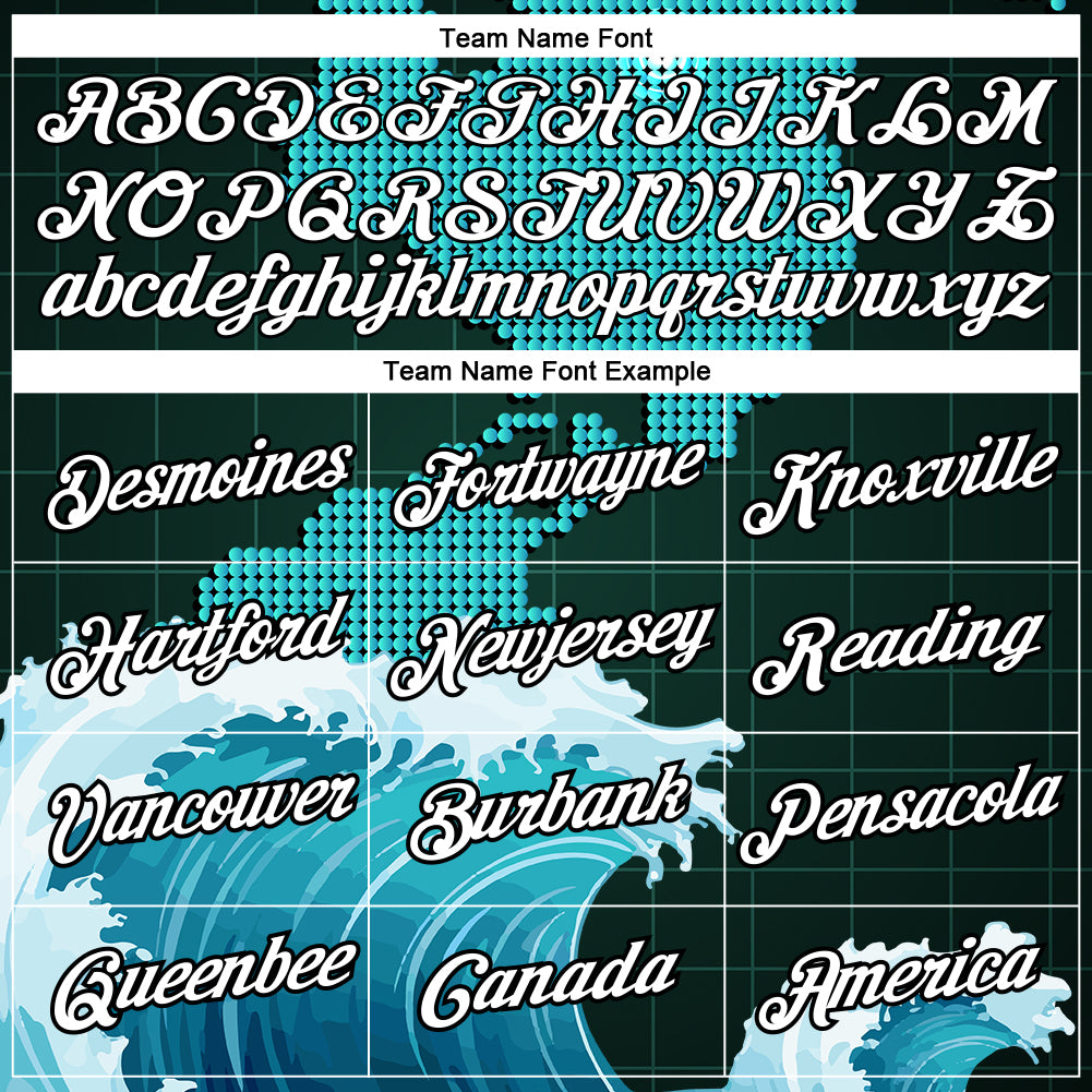 Custom Midnight Green White-Black 3D Pattern Design Travel Sailing Columbus Day Performance T-Shirt