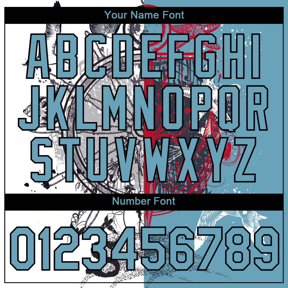 Custom Shadow Blue Black 3D Pattern Design Sailing Compass Columbus Day Performance T-Shirt