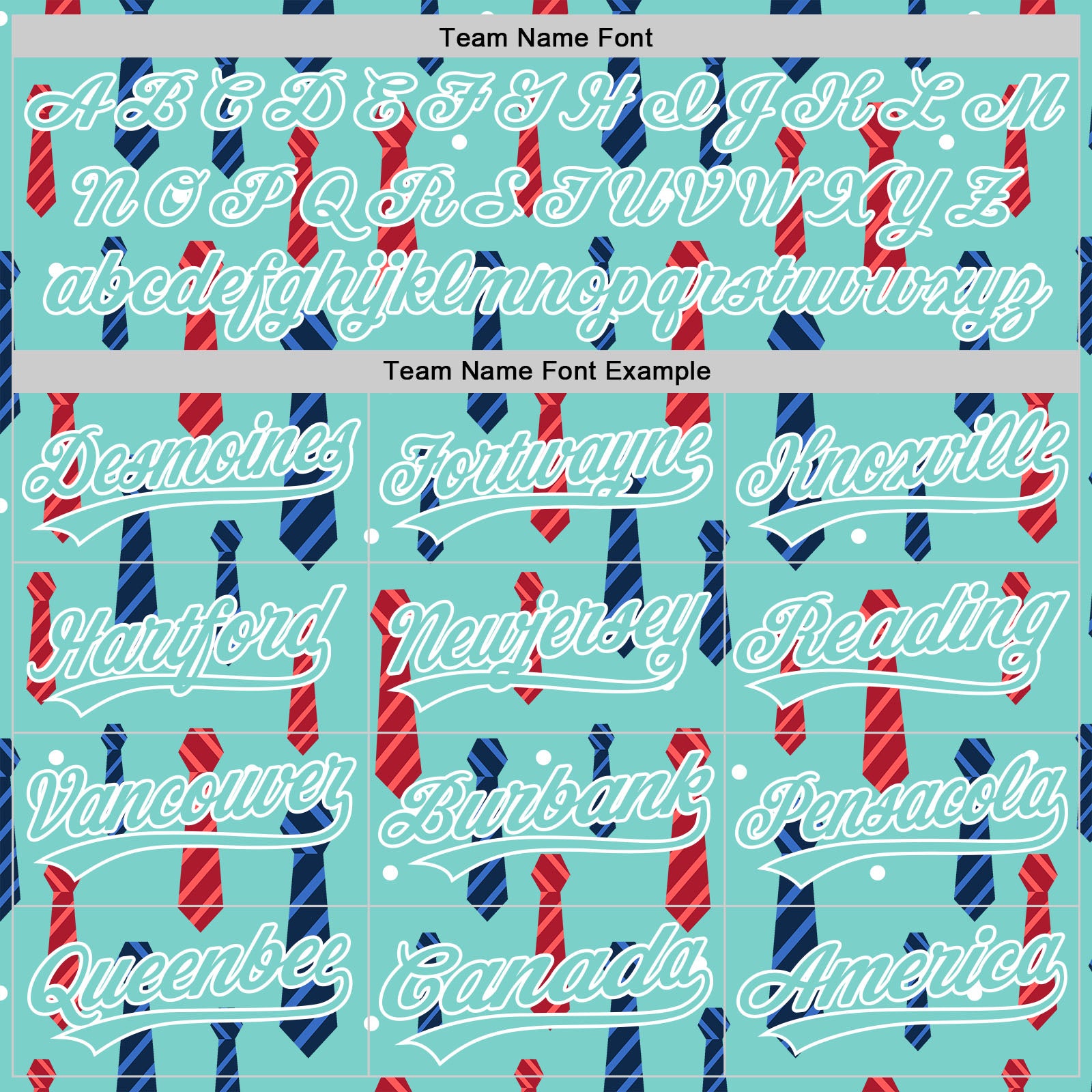 Custom Ice Blue White 3D Pattern Design Father's Day Tie Authentic Baseball Jersey