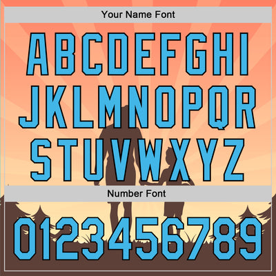 Custom Medium Pink Sky Blue-Black 3D Pattern Design Father's Day Family Love Authentic Baseball Jersey