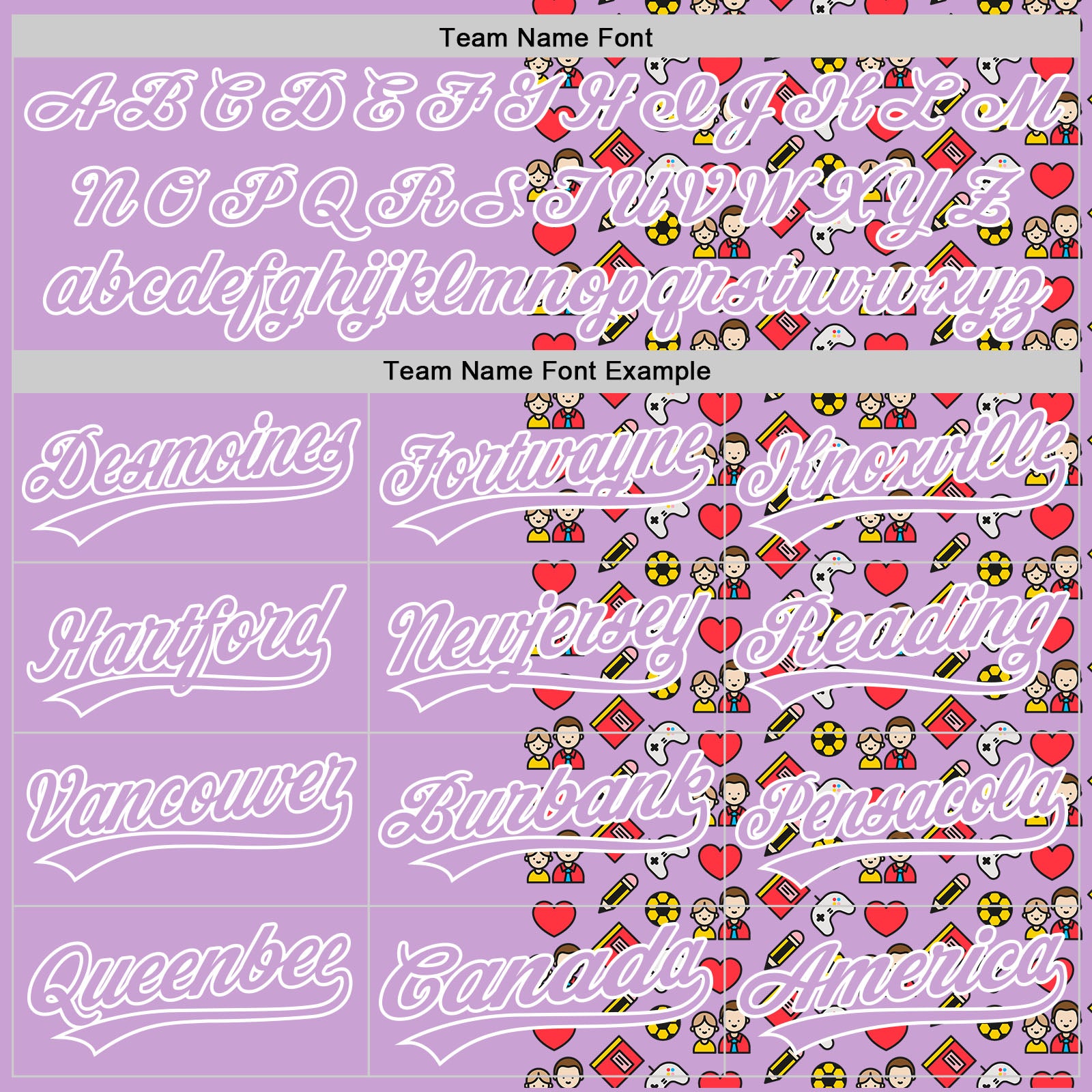 Custom Light Purple White 3D Pattern Design Father's Day Family Love Authentic Baseball Jersey