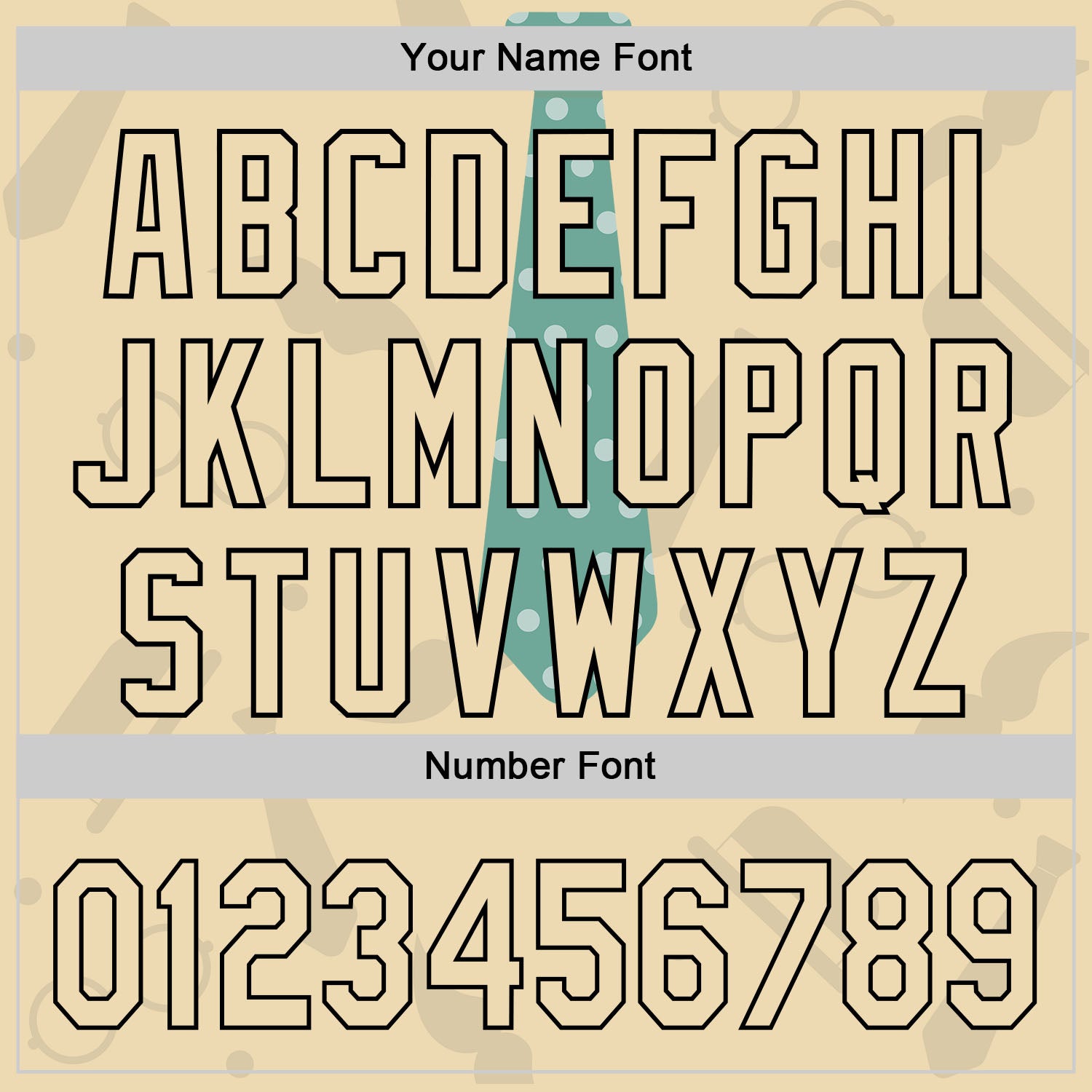 Custom Cream Black 3D Pattern Design Father's Day Tie Authentic Baseball Jersey