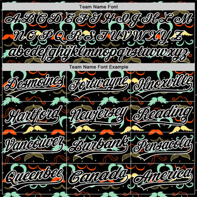 Custom Black White 3D Pattern Design Father's Day Mustache Authentic Baseball Jersey