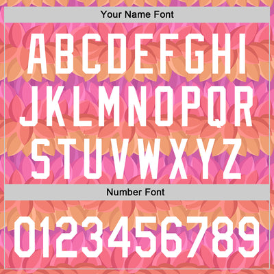 Custom Pink White-Purple 3D Pattern Design Mother's Day Flower Authentic Baseball Jersey