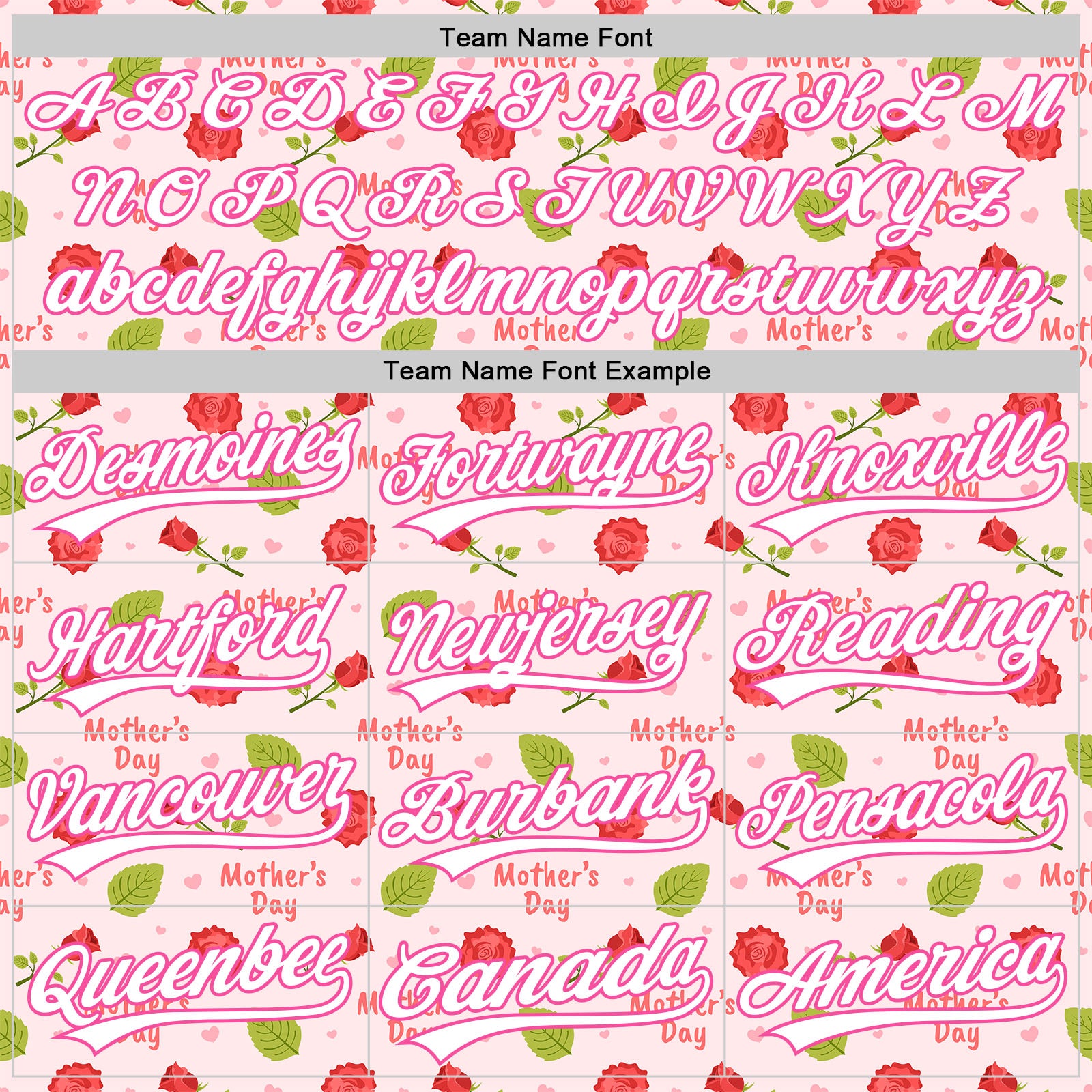 Custom Light Pink White-Pink 3D Pattern Design Mother's Day Flower Authentic Baseball Jersey