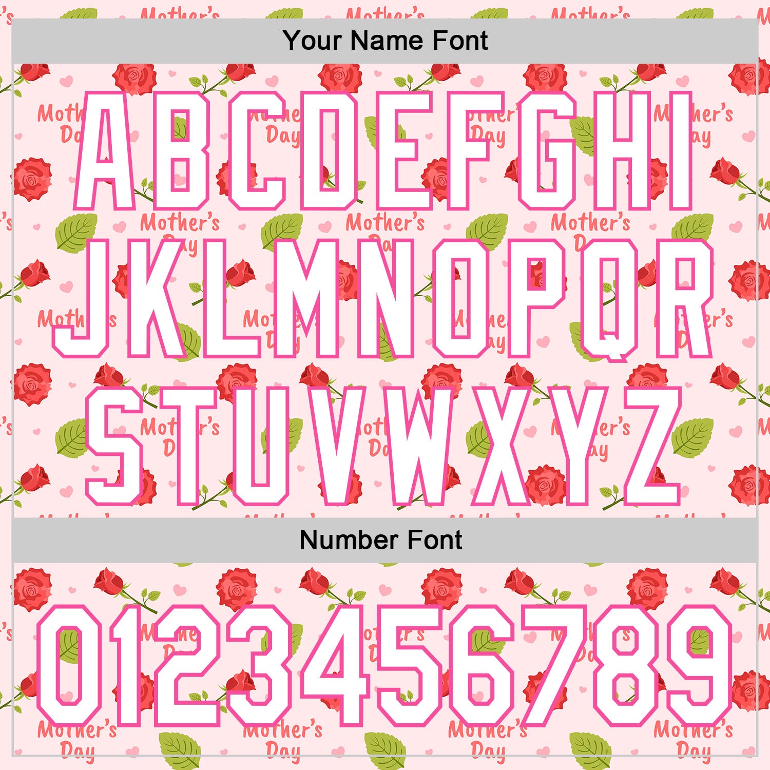 Custom Light Pink White-Pink 3D Pattern Design Mother's Day Flower Authentic Baseball Jersey