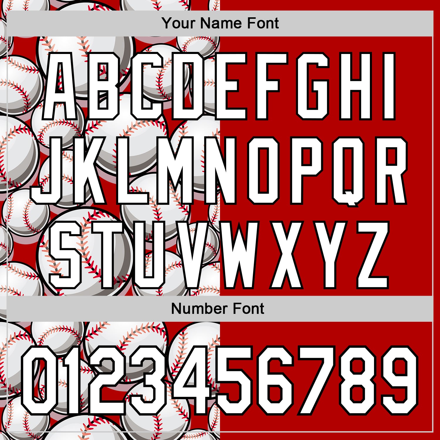 Custom Red White-Black Comic Doodle Ballgame 3D Pattern Design Authentic Baseball Jersey