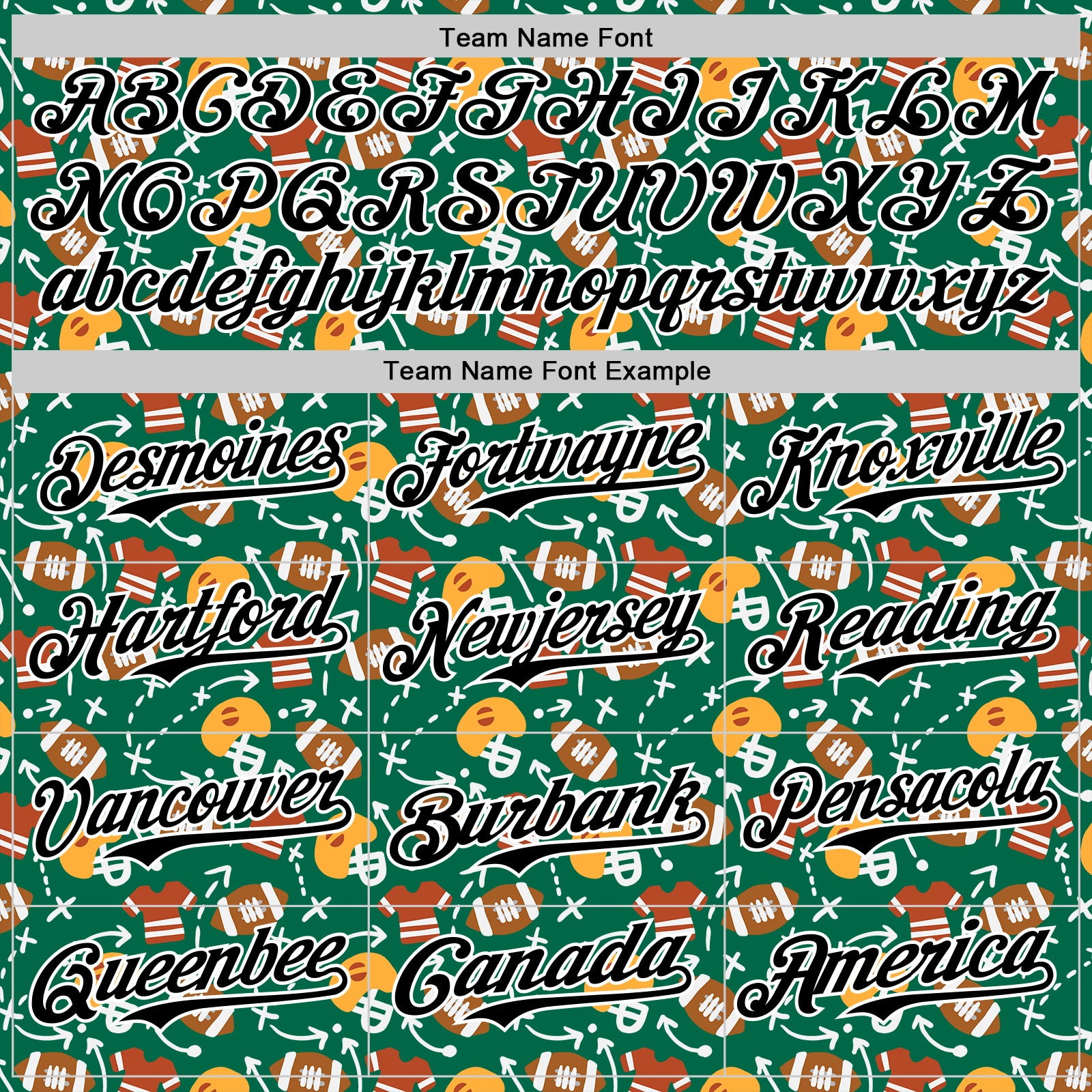 Custom Kelly Green Black-White Comic Doodle Ballgame 3D Pattern Design Authentic Baseball Jersey