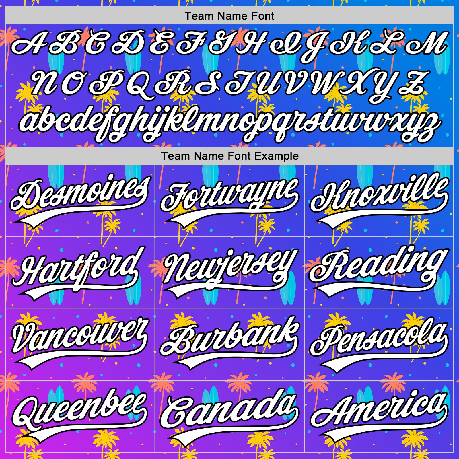 Custom Purple White-Black 3D Hawaii Tropical Palm Tree Authentic Baseball Jersey