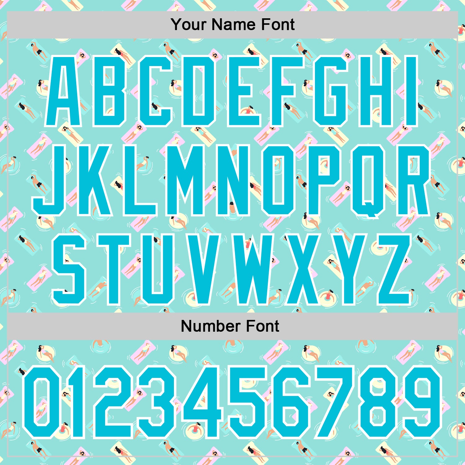 Custom Ice Blue Lakes Blue-White 3D Hawaii Beach Holiday Authentic Baseball Jersey