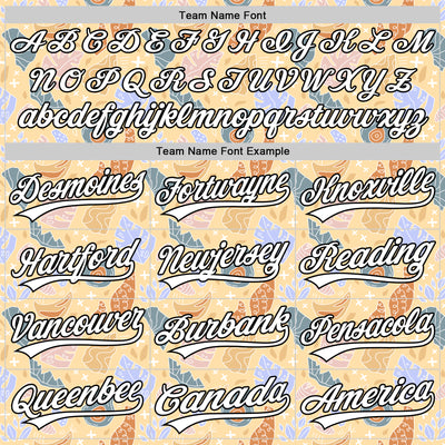 Custom Brown White-Black 3D Hawaii Tropical Palm Leaves Authentic Baseball Jersey