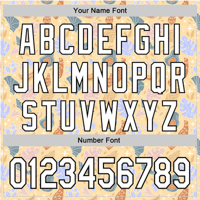 Custom Brown White-Black 3D Hawaii Tropical Palm Leaves Authentic Baseball Jersey