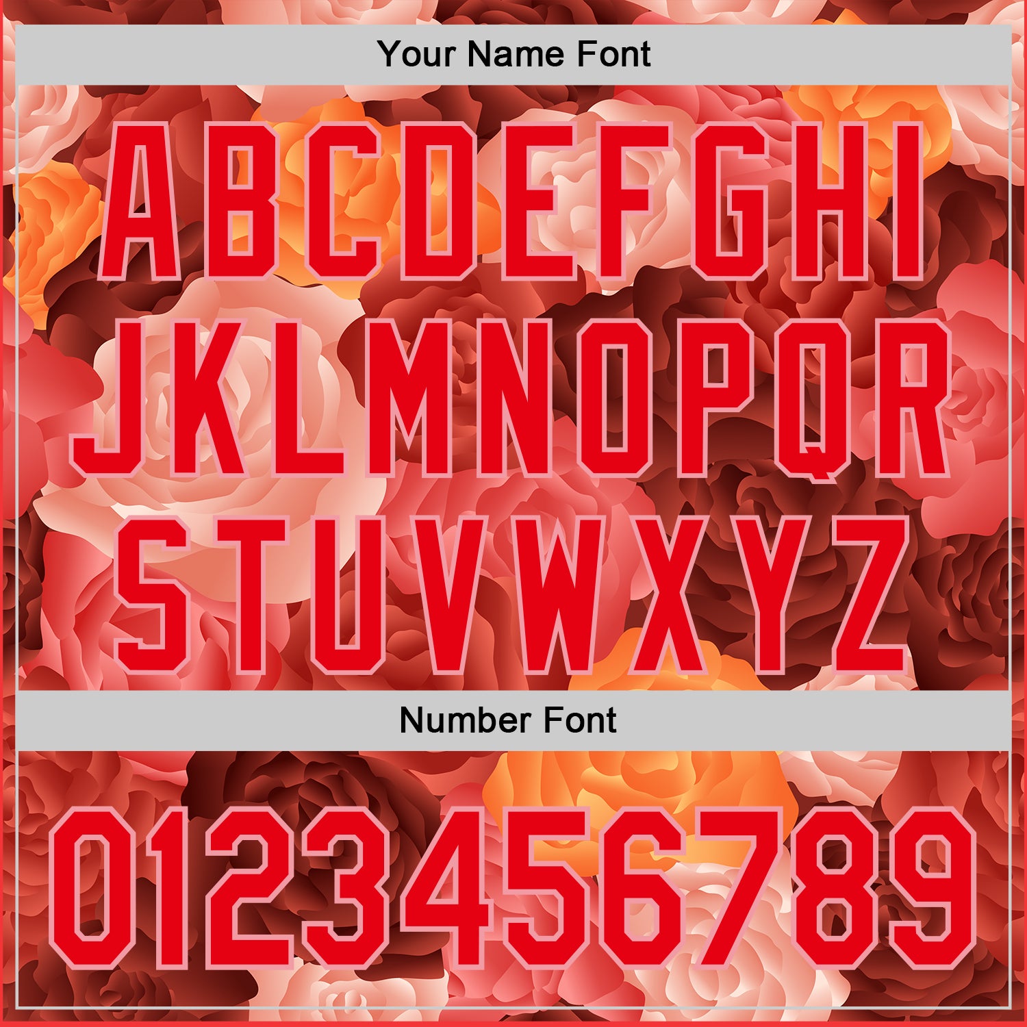 Custom Red Fire Red-Medium Pink 3D Ambartive Rose Pattern Authentic Baseball Jersey