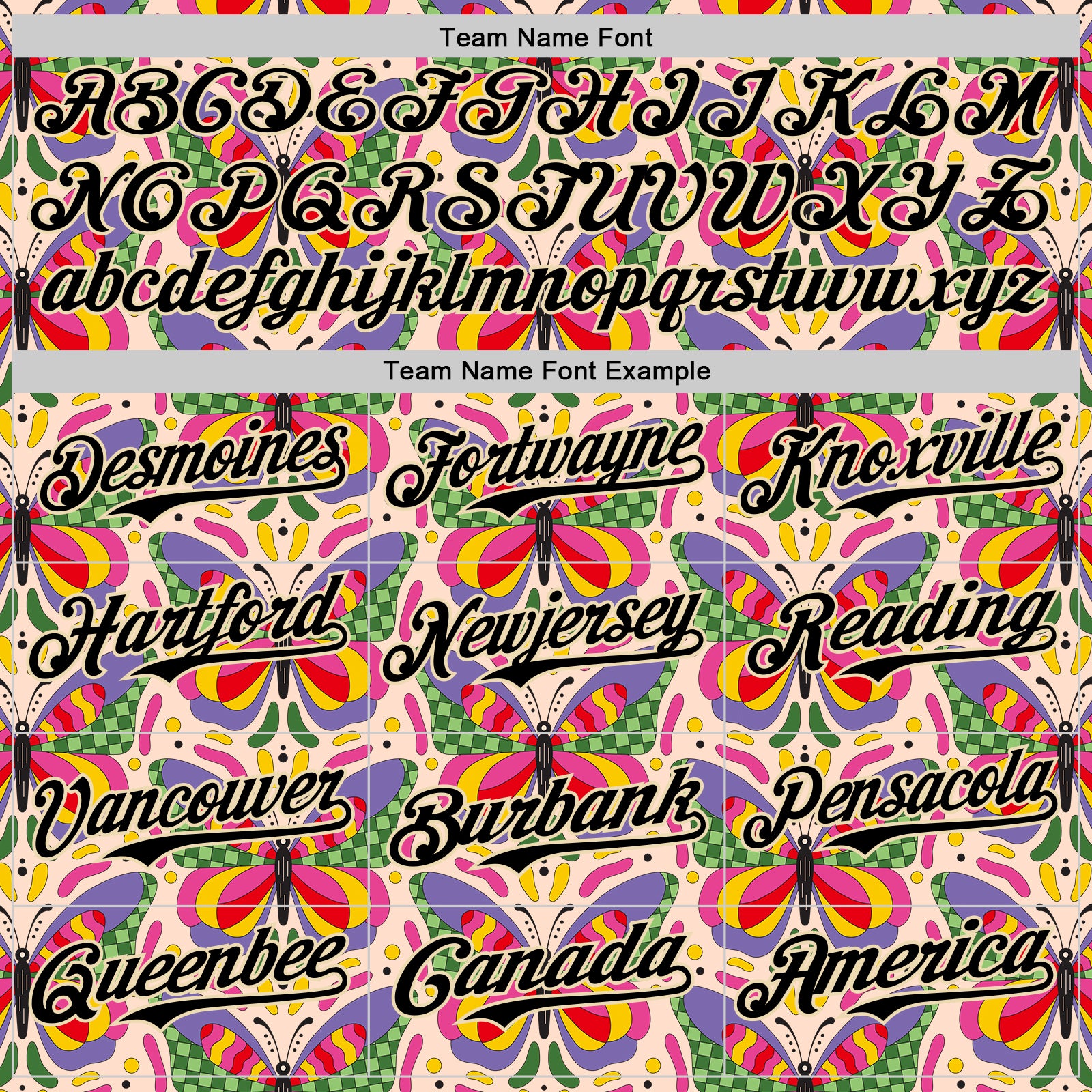 Custom Pink Black-Cream 3D Ambartive Butterfly Pattern Authentic Baseball Jersey