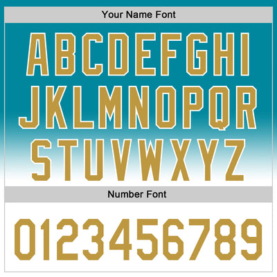 Custom Teal Old Gold-White 3D Pattern Design Gradient Mother's Day Authentic Baseball Jersey