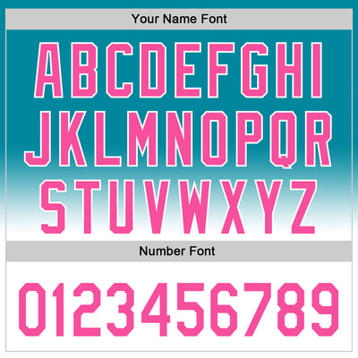 Custom Teal Pink-White 3D Pattern Design Gradient Mother's Day Family Love Authentic Baseball Jersey