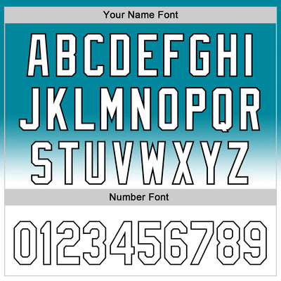 Custom Teal White-Black 3D Pattern Design Gradient Mother's Day Flower Authentic Baseball Jersey