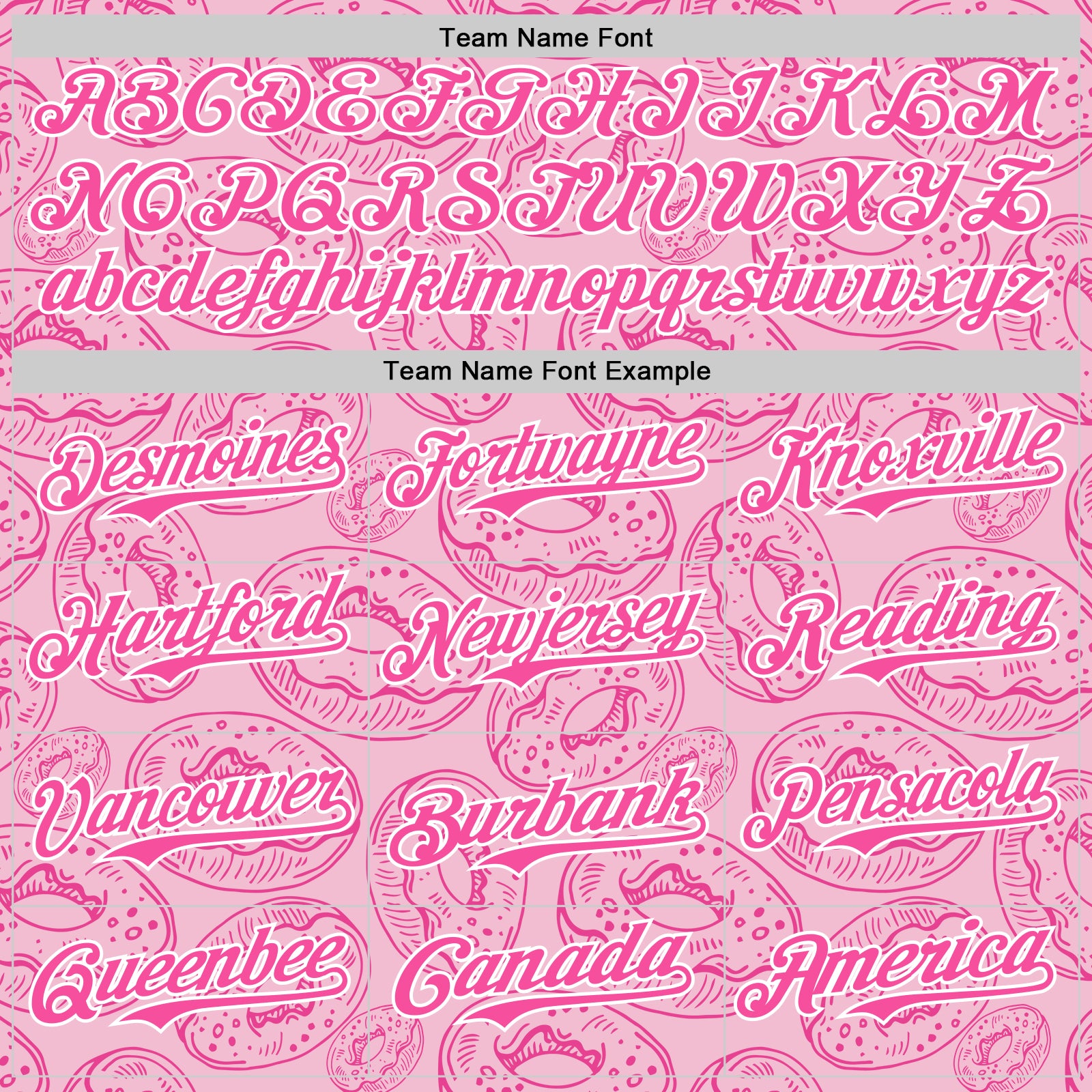 Custom Light Pink Pink-White 3D Pattern Design Christmas Foodie Food Dessert Donut Authentic Baseball Jersey