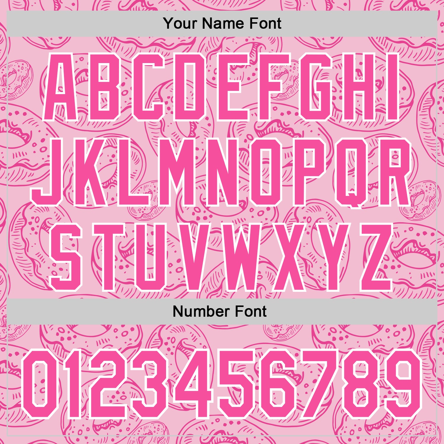 Custom Light Pink Pink-White 3D Pattern Design Christmas Foodie Food Dessert Donut Authentic Baseball Jersey