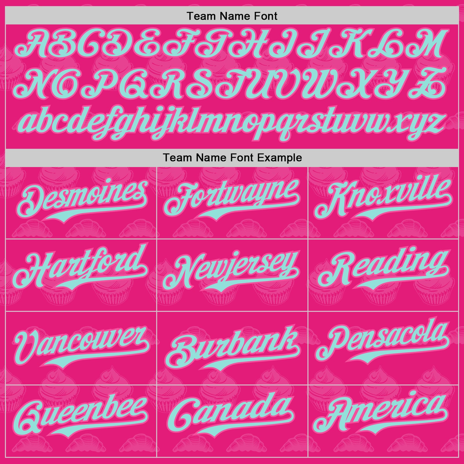 Custom Hot Pink Ice Blue-Pink 3D Pattern Design Foodie Food Dessert Cake Authentic Baseball Jersey