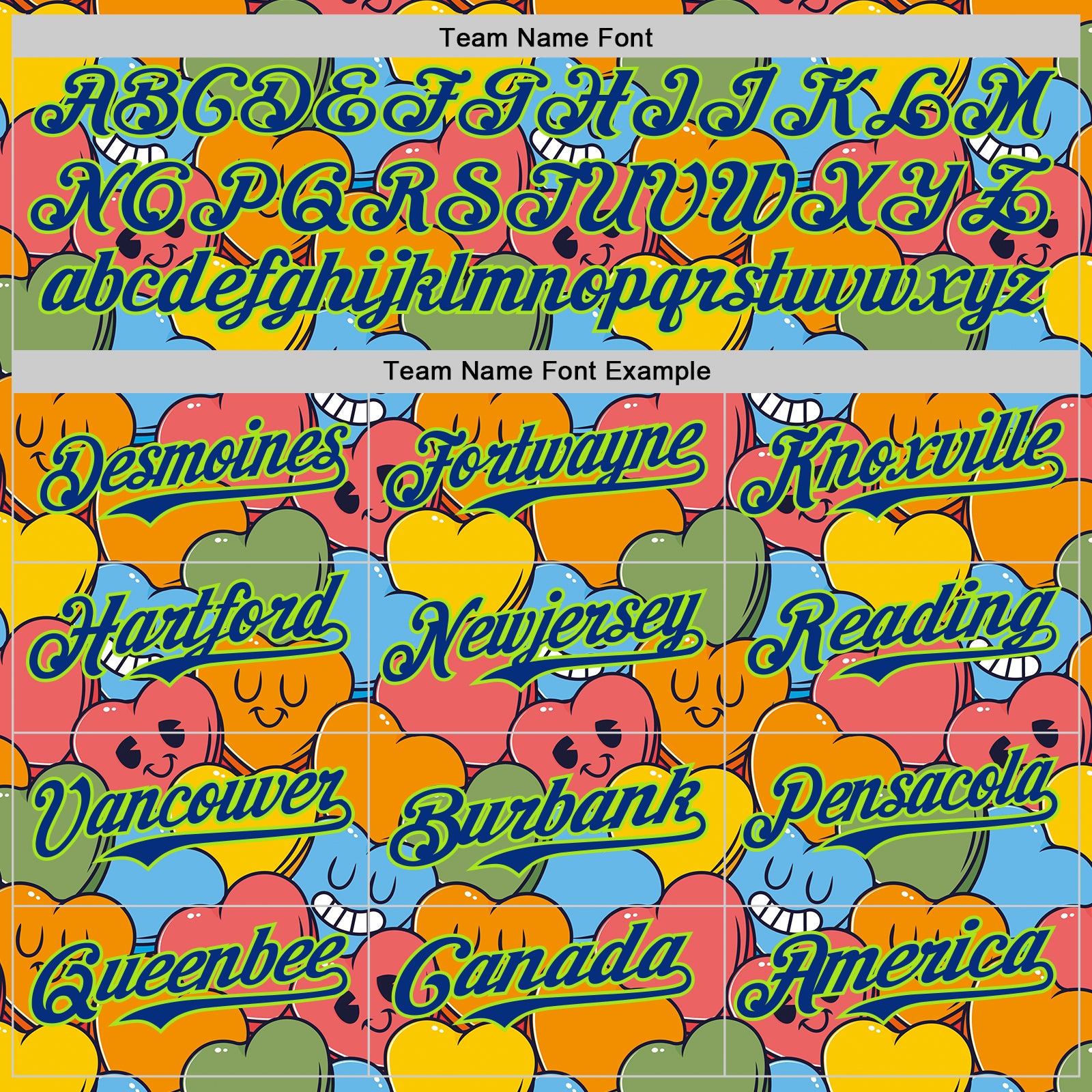 Custom White Royal-Neon Green 3D Pattern Design Funny Cartoon Heart Authentic Baseball Jersey