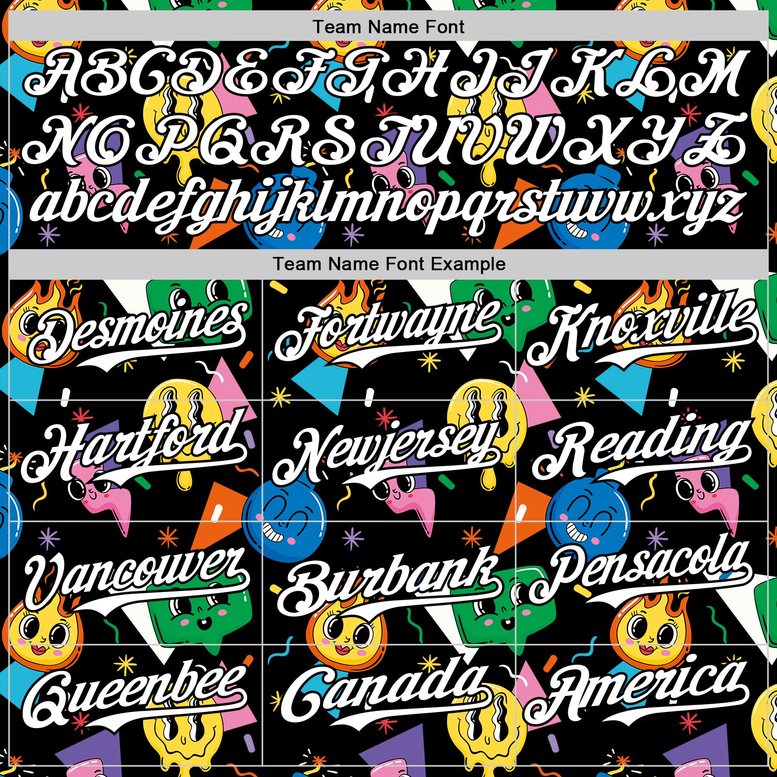 Custom Black White 3D Pattern Design Funny Cartoon Emoji Face Authentic Baseball Jersey