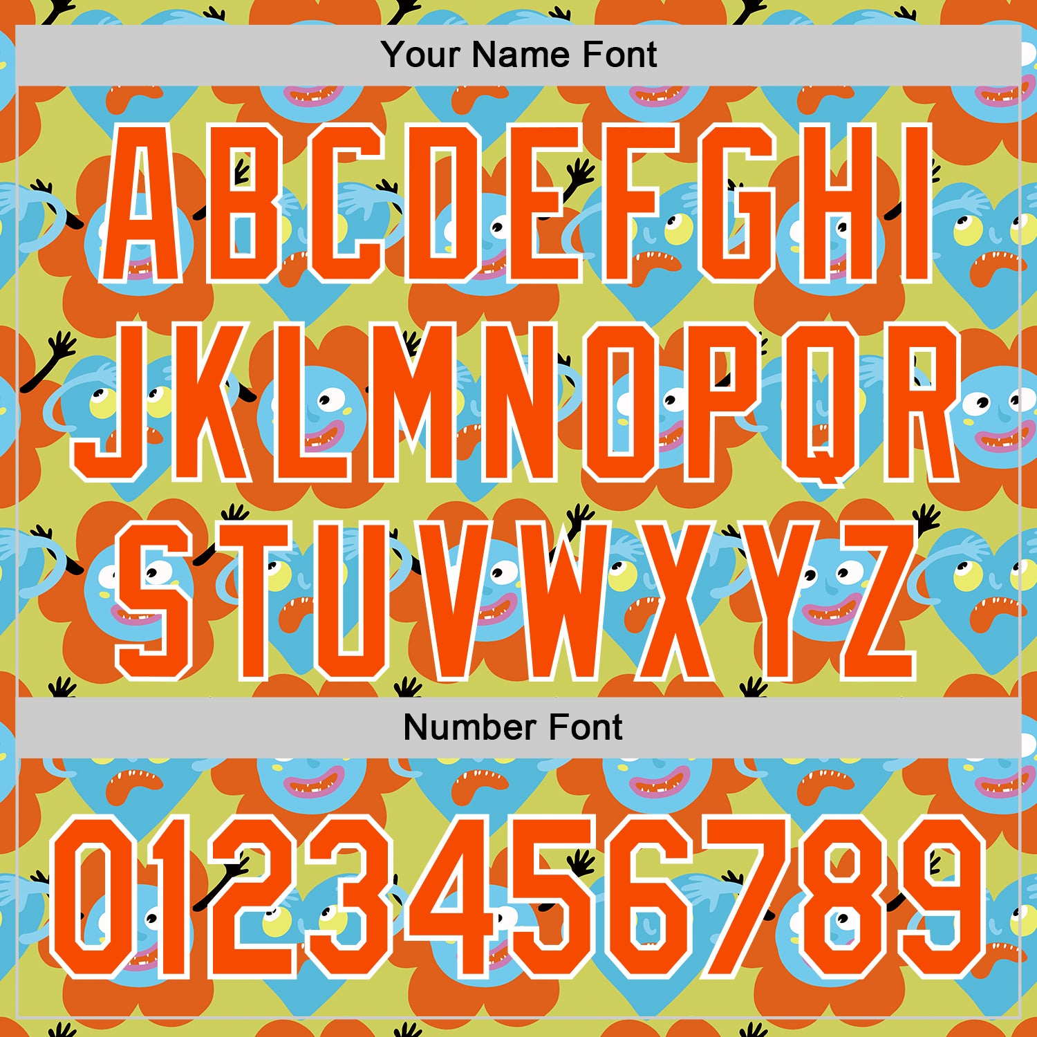 Custom Neon Yellow Orange-White 3D Pattern Design Funny Cartoon Flower And Heart Authentic Baseball Jersey