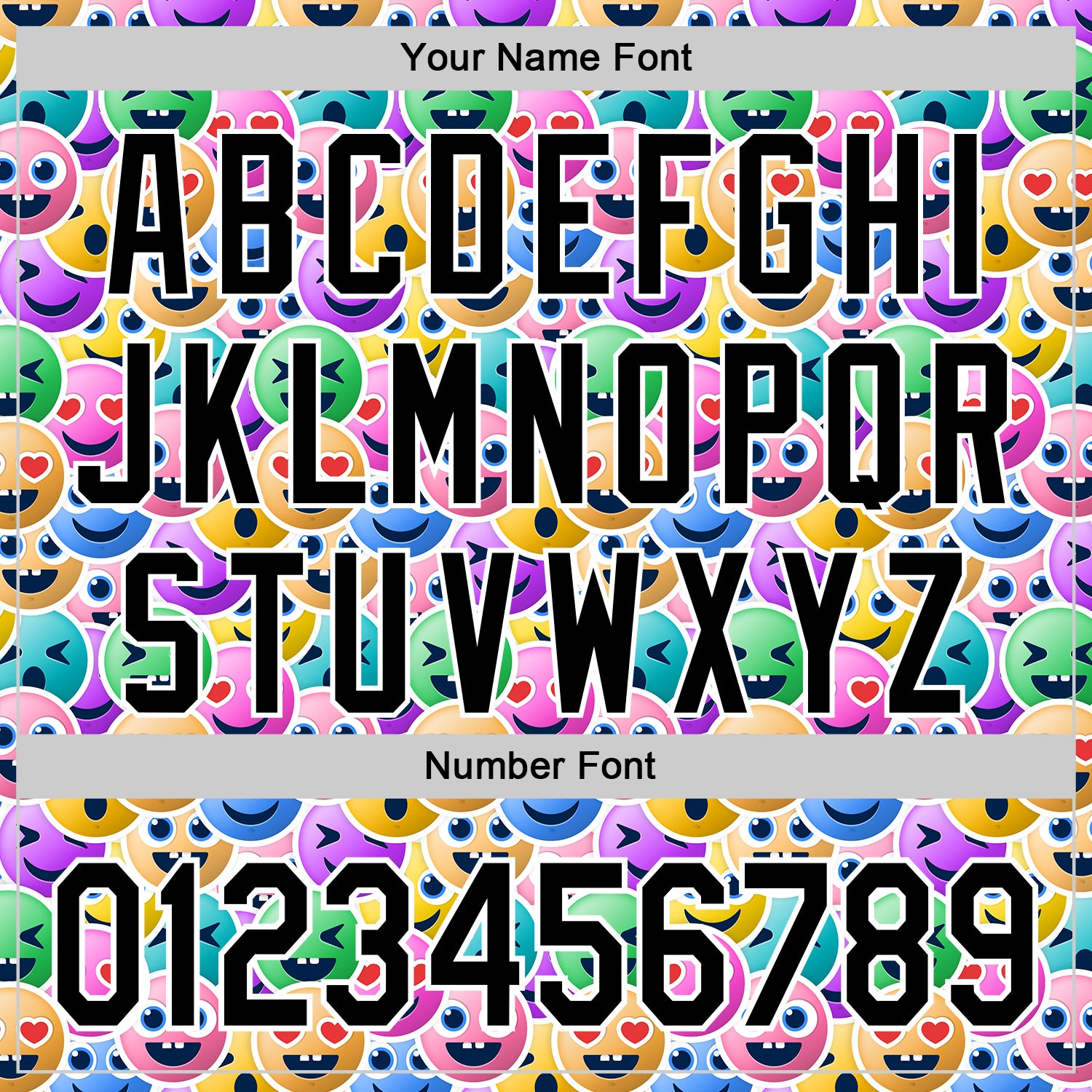 Custom White Black 3D Pattern Design Funny Cartoon Emoji Face Authentic Baseball Jersey