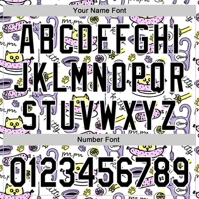 Custom White Black 3D Pattern Design Funny Cartoon Animal Cat And Dog Authentic Baseball Jersey