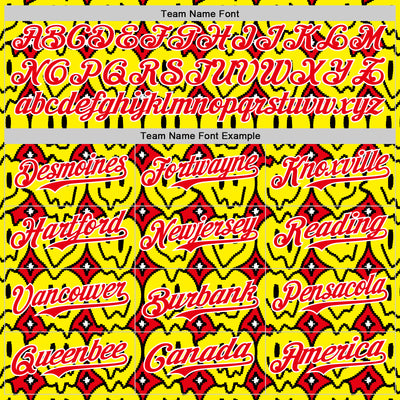 Custom Fire Red White 3D Pattern Design Funny Cartoon Emoji Smile Face Authentic Baseball Jersey