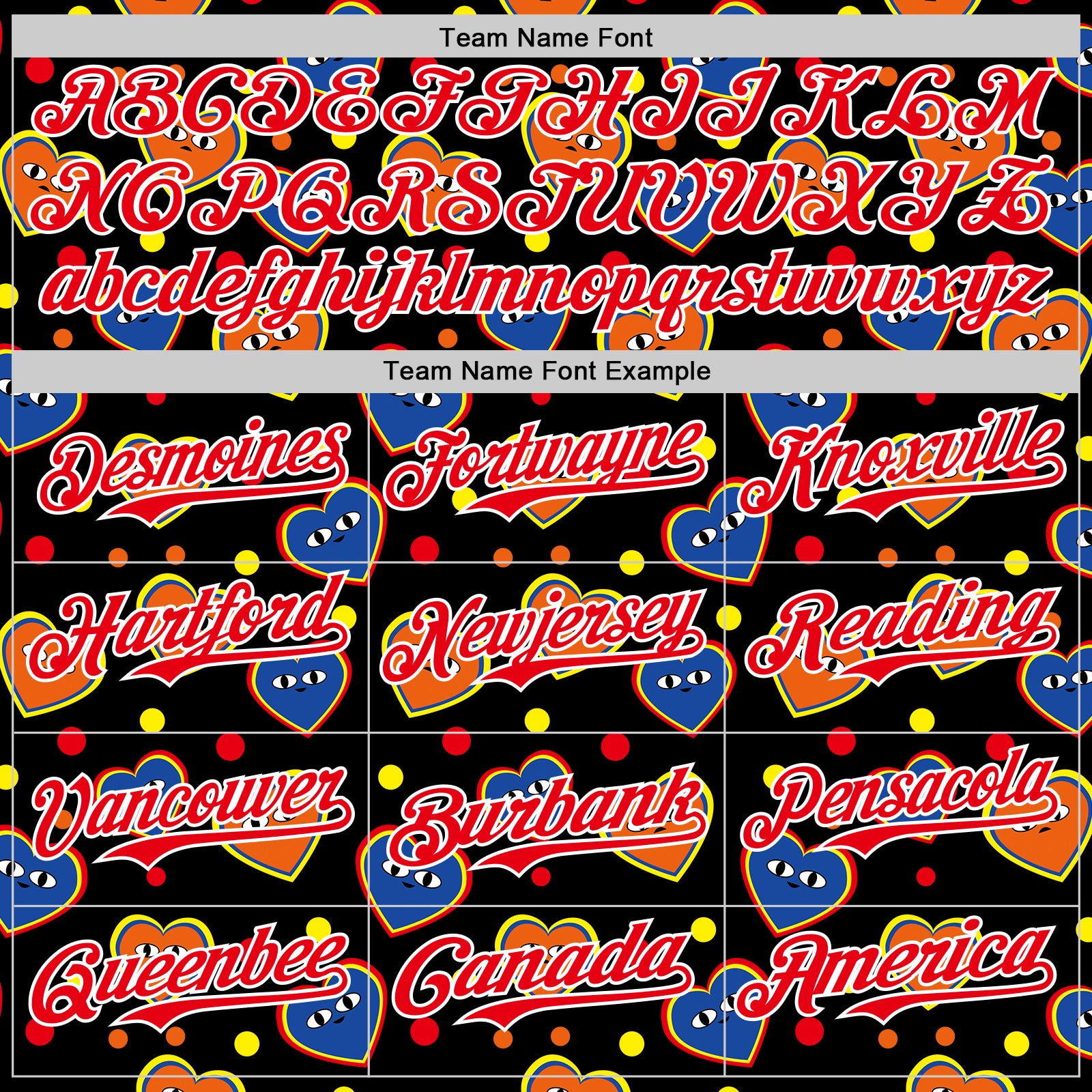 Custom Black Fire Red-White 3D Pattern Design Funny Cartoon Heart Authentic Baseball Jersey