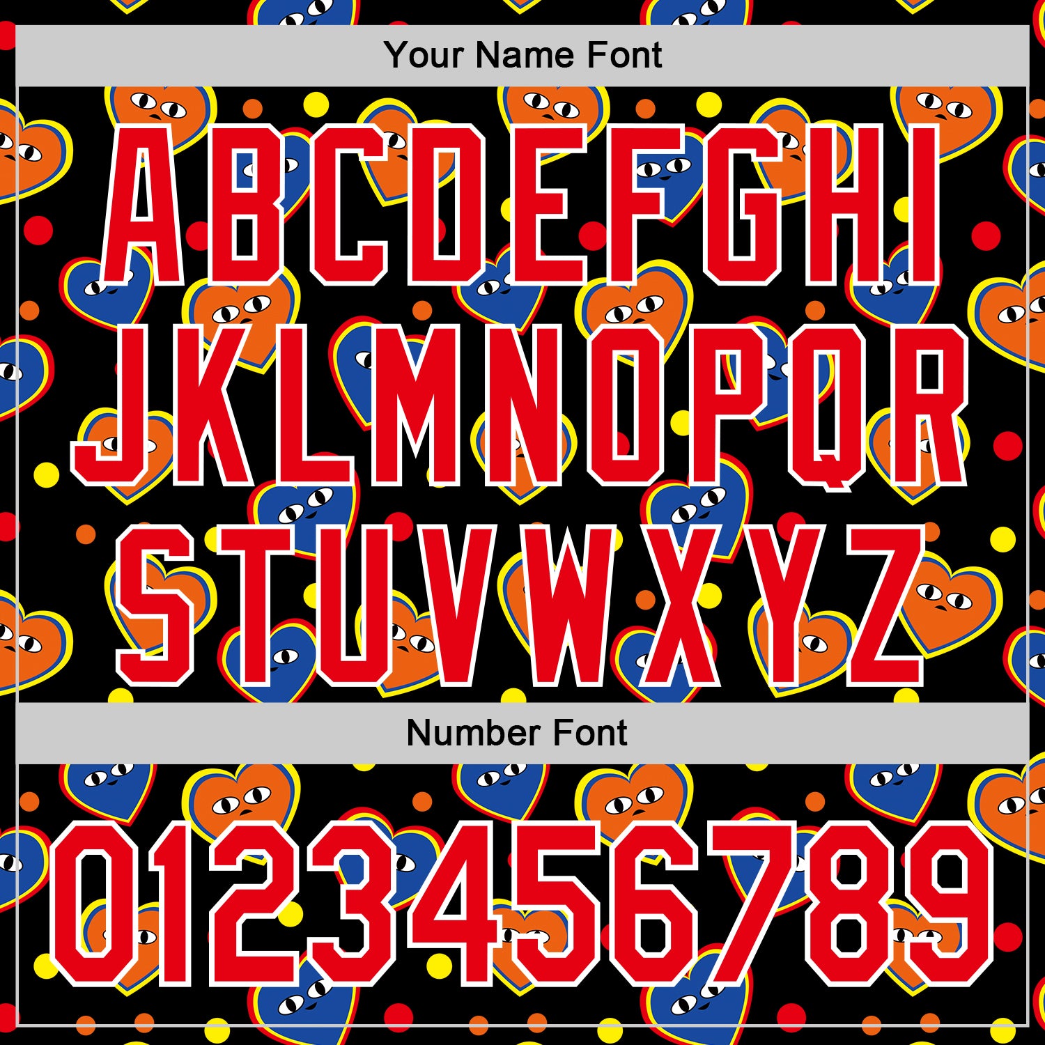 Custom Black Fire Red-White 3D Pattern Design Funny Cartoon Heart Authentic Baseball Jersey