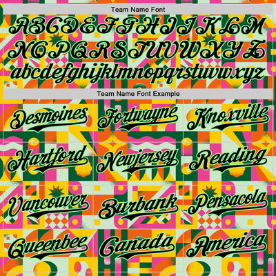 Custom Black Pea Green 3D Ambartive Abstract Shapes Pattern Authentic Baseball Jersey