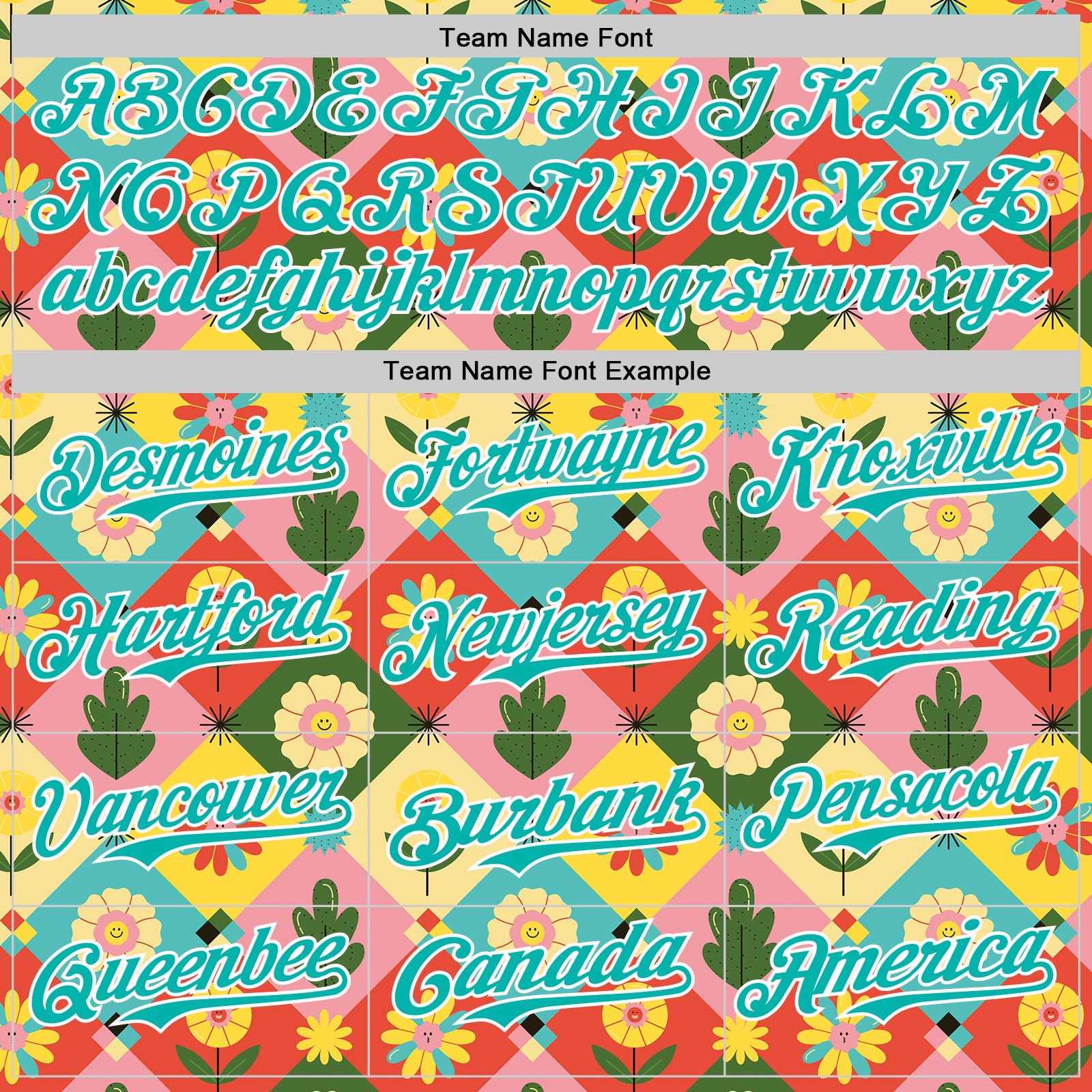 Custom Medium Pink Aqua-White 3D Ambartive Checkered Flower Pattern Authentic Baseball Jersey