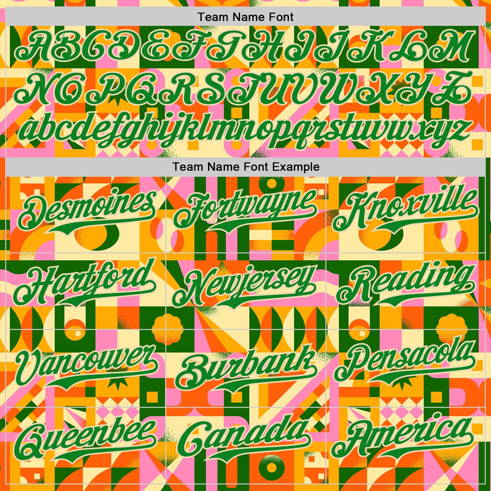 Custom Grass Green Cream 3D Ambartive Abstract Geometric Pattern Authentic Baseball Jersey