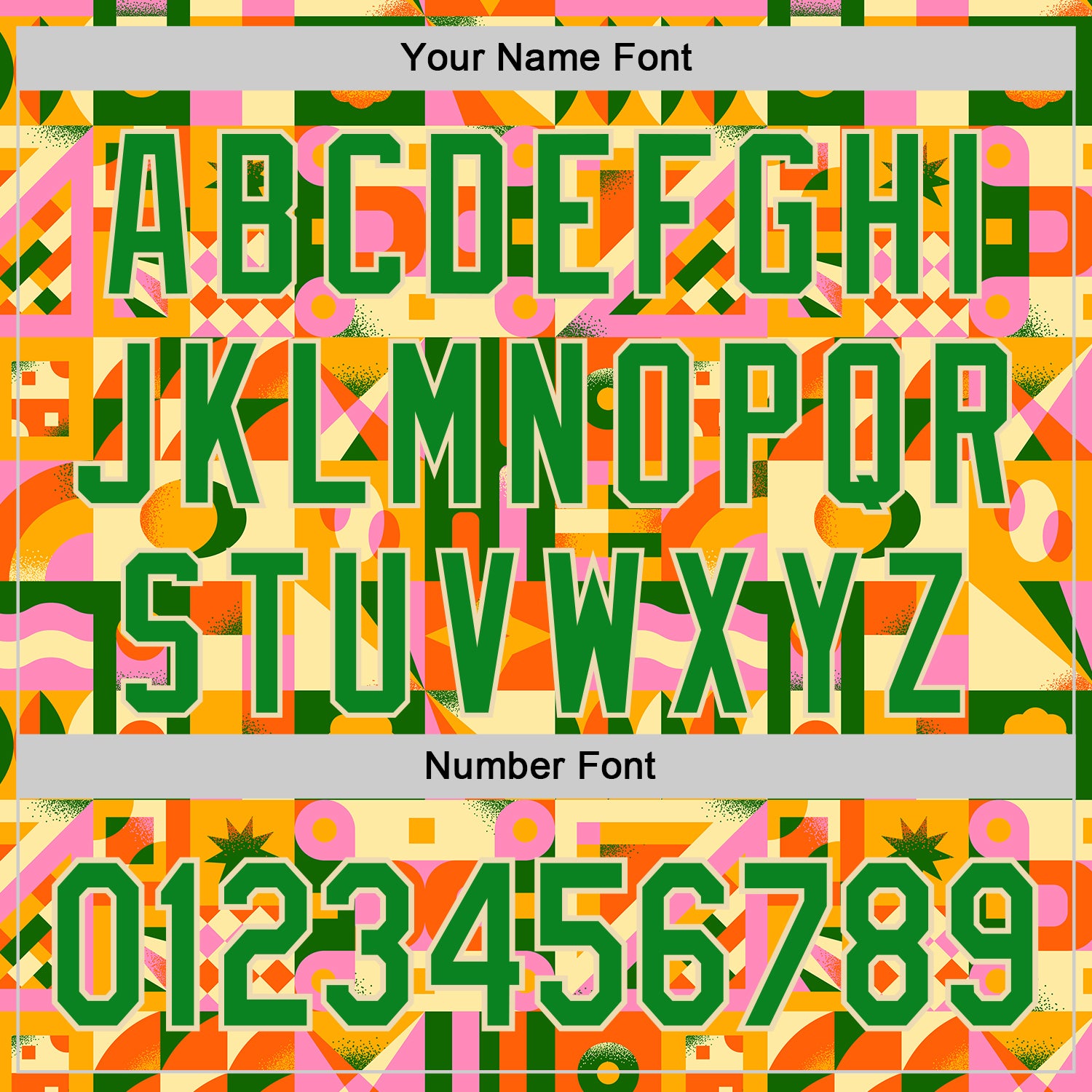 Custom Grass Green Cream 3D Ambartive Abstract Geometric Pattern Authentic Baseball Jersey