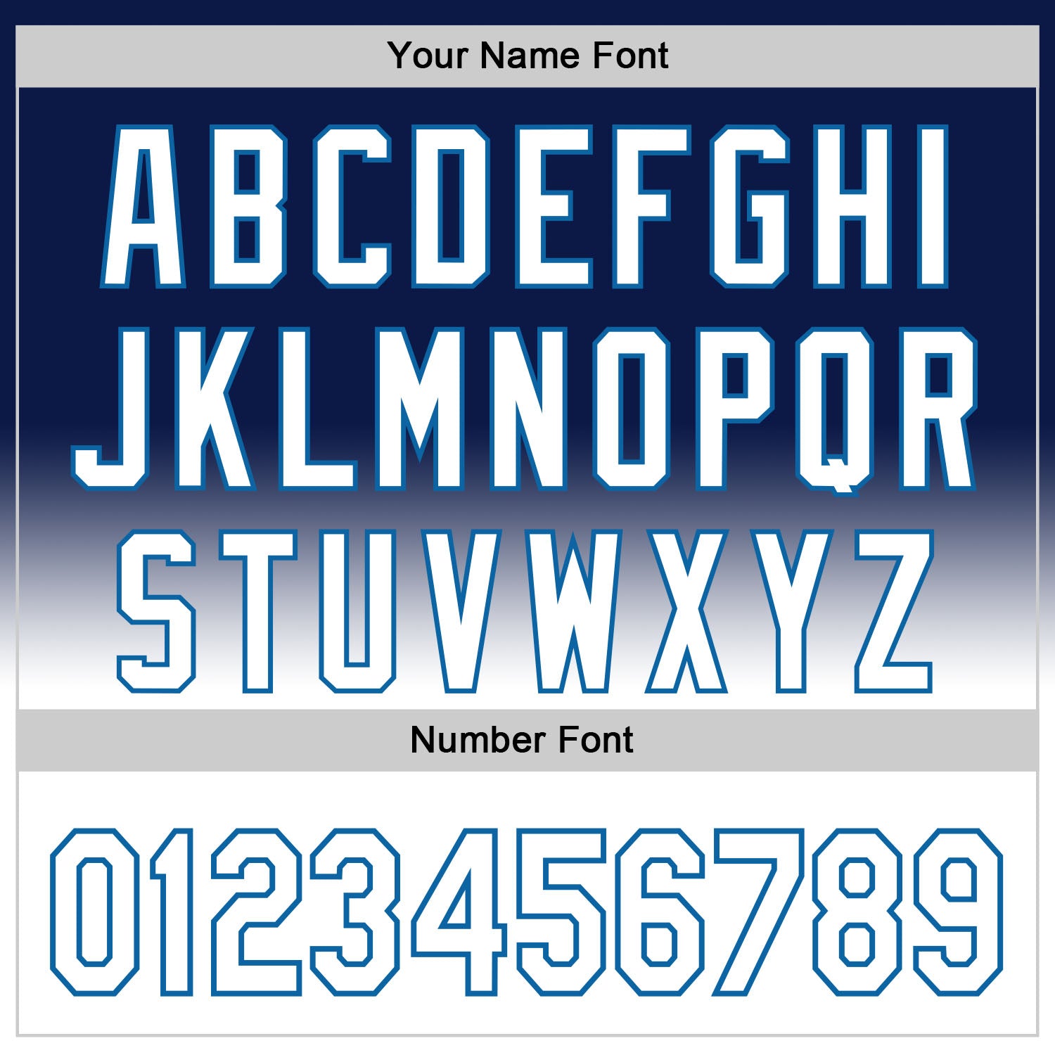 Custom Navy White-Blue 3D Pattern Design Father's Day Fade Authentic Baseball Jersey