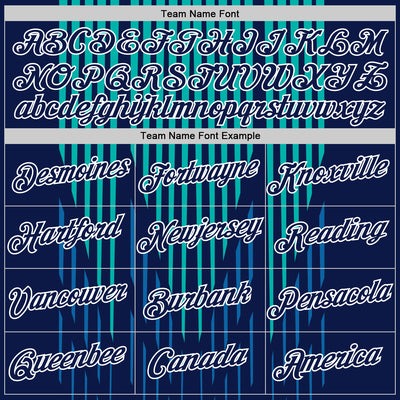 Custom Navy Blue-Aqua 3D Esports Performance T-Shirt