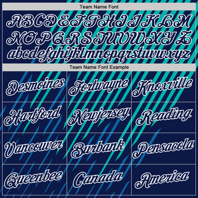 Custom Navy Blue-Aqua 3D Esports Performance T-Shirt