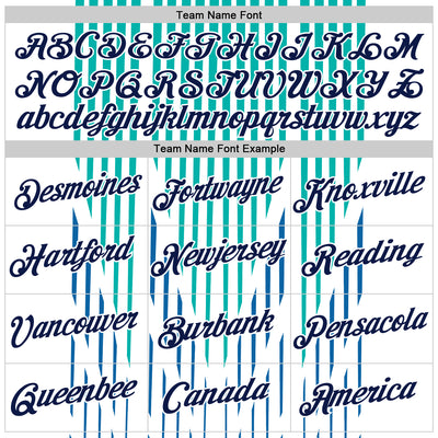 Custom White Navy Blue-Aqua 3D Esports Performance T-Shirt