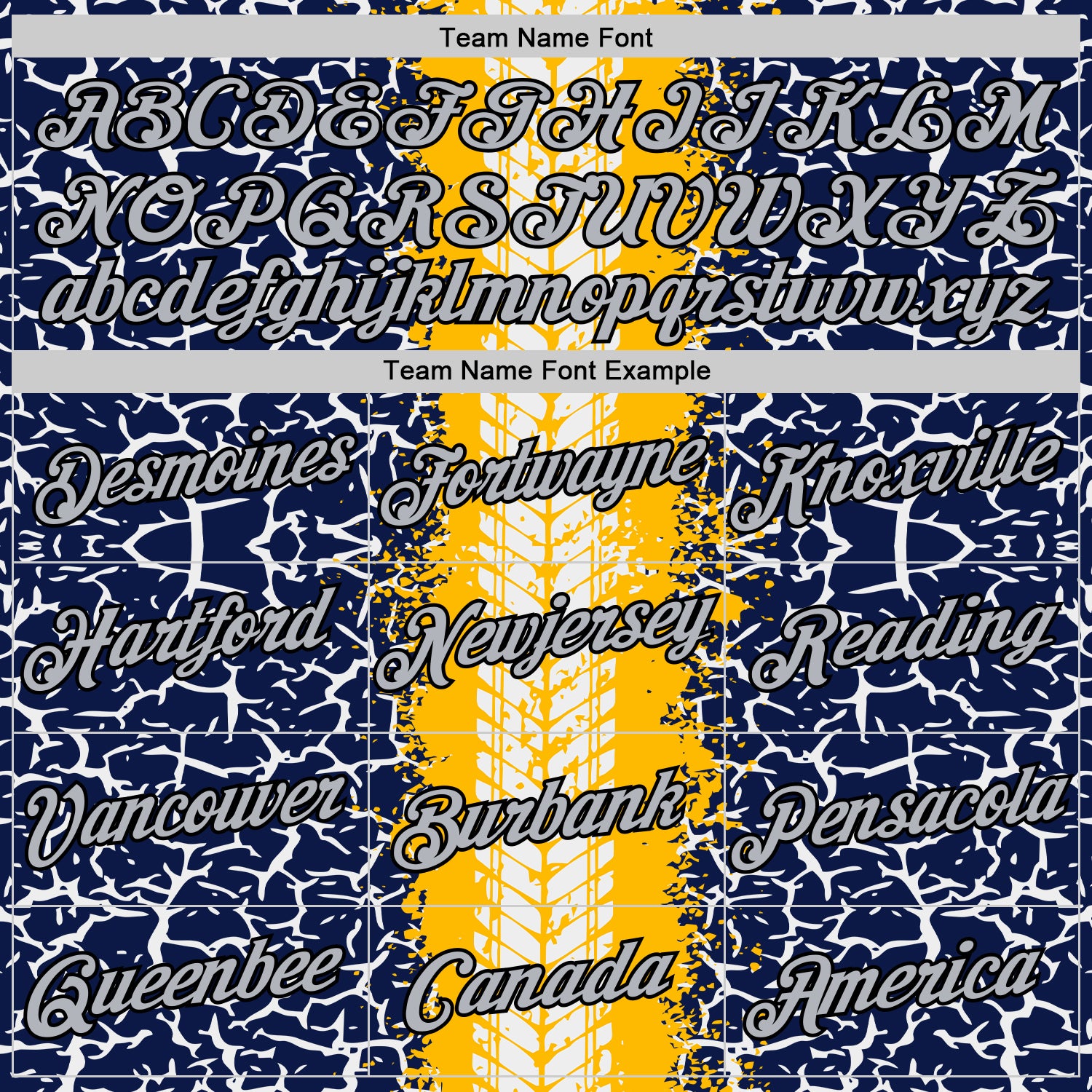 Custom Navy Light Gray Gold-Black 3D Esports Performance T-Shirt