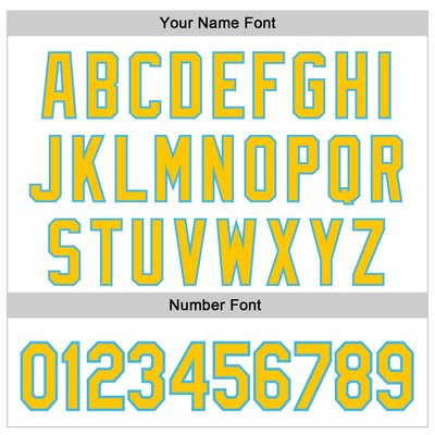 Custom White Yellow-Sky Blue 3D Pattern Design Father's Day Family Love Authentic Baseball Jersey