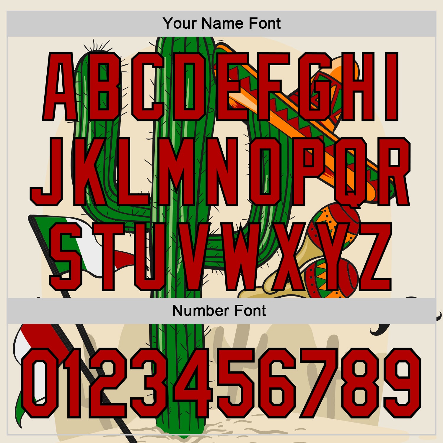 Custom Cream Red-Black 3D Mexican Festival Cactus Sombrero And Flag Cinco de Mayo Authentic Baseball Jersey